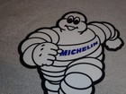 Vintage Michelin Man Tires Bibendum Tire  12  Porcelain Metal Gasoline Oil Sign 
