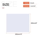 Pack Of 2 white Abs Plastic Sheet 10x8x0 04inch For Building Model Diy Crafts