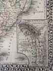 1876 South America Original Map  Antique Hand Colored Engraving