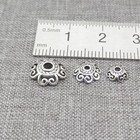 925 Sterling Silver Spiral Flower Bead Caps Bracelet Spacer 6mm 8mm 10mm 12mm