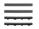 Newtechwood Quick Deck Composite Deck Tile Straight Trim Argentinian Silver Gray