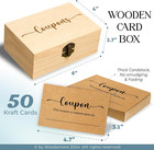 50 Blank Coupon Cards Box - Love Coupon For Him  Blank Coupon Book For Husband F
