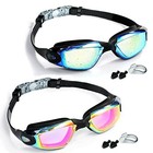 Swim Goggles - 2 Pack Swimming Goggles Anti Fog No Leaking For Adult Wom