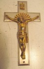 Vintage Funeral Lot 5 Casket Cruciix Old Ceremonial Remembrance Coffin Lid Cross