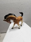 Vintage Enesco Porcelain Brown   White Horse Figurine Statue Japan 8  X 5 