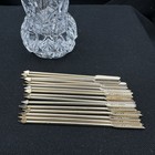 Vintage Metal Cocktail Arrow Picks Made In England Mcm Barware W Crystal Holder
