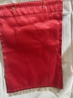 Red   Gold Peacock Wall Hanging Tapestry - Indian Silk Brocade Jacquard Art