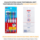 Colgate Extra Clean Toothbrush Soft Toothbrush For Adults 6 Count Pack Of 1