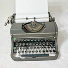 Vintage 1940 Underwood Universal F Model 4 Bank Portable Typewriter With Case