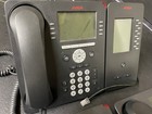 Lot Of 3 Avaya 9508 Digital Office Phones W  Stands   1 Button Expansion Module