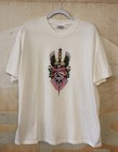 Vintage Late 90s American Traditional Skull Dagger Graphic Tattoo Flash Art Tee