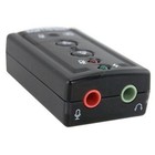 Black External 7 1 Channel Usb2 0 3d Virtual Audio Sound Card Adapter Pc Laptop