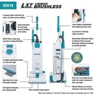Makita Xcv19pg 36v  18v X2  Lxt 1 3 Gallon Hepa Filter 12  Upright Vacuum Kit