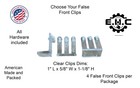False Front Clips clear Or White Mount Your Fake Drawers And Clear