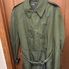 Vintage 1950 s Vintage Korean War Us Army Gi Overcoat W  Wool Liner  Olive