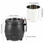 Commercial Electric Soup Kettle Warmer Countertop Food Warmer Pot Restaurant New