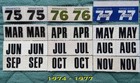 1975 1976 1977 1978 1979 1980 1981 Thru 1998 Minnesota License Plate Tab Sticker