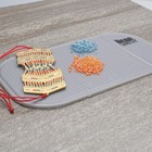 The Beadsmith Sticky Bead Mat     5 5 X 3 25 Inches  Small 5 5  X 3 25   Gray 