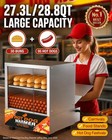 Wantjoin Commercial Hot Dog Steamer Machine - 28 8qt Commercial Electric