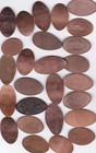 Elongated Souvenir Penny  25 Mixed Designs Souvenir Pennies L7