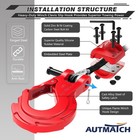 Autmatch Forged Steel 3 8  Winch Hook With Safety Latch 39600lb For Off-road