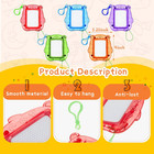 24 Pcs Mini Magnetic Drawing Boards Doodle Board For Kids Backpack Keychain Clip