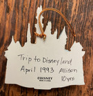 Vintage Disneyland Sleeping Beauty Castle Christmas Ornament Rare 1990s Disney