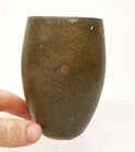 Antique Chinese Japanese Tea Dust Glazed Vase Art Pottery Signed