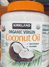 Kirkland 100  Usda Organic Coconut Oil Virgin Cold Pressed Unrefined 84 Oz 5 Pk