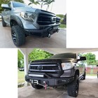 Vijay For2014-2021 Toyota Tundra Steel Front rear Bumper W winch Plate led Light