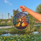 Tree Of Life Stained Glass Suncatcher  Window Hanging Decor