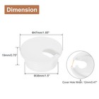 8pcs 38mm Cable Hole Cover Abs Desk Cable Wire Cord Grommet For Wire  White