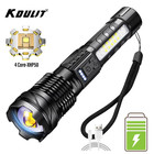 Powerful Xhp70 Led Flashlight Waterproof 18650 Torch With Side Light 7 Modes Cam