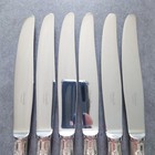 Christofle Pompadour 6pcs Silverplate Flatware Table Knife Excellent