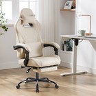 Gaming Chair With Footrest And Massage Lumbar Support  Ergonomic Computer Gamer