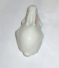 Vtg Bing   Grondahl White Rabbit Albino Figurine B2441 Crouching Denmark 5  Long
