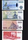 Iceland Full Set Of Kronur 2001 2019 - 500 1000 5000 10000 Unc