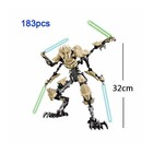 32cm Star General Grievous Action Figure With Lightsaber Building Blocks Toy