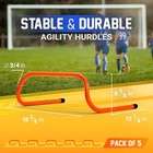 Yes4all Agility Speed Training Hurdles For Sports Athletes  Pack Of 5  Orange