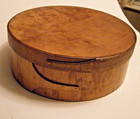 11 5  Vintage Bentwood Shaker Style Round Pantry Box With Fingers Copper Nails