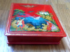 Euc Rare Palekh Large Russian Vintage Lacquer Hand Painted Jewelry Box 5 5 