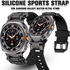 Silicone Sports No Gaps Strap For Samsung Galaxy Watch 7 Ultra 47mm Replacement