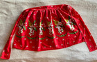 Vintage Retro 1 2 Apron Christmas Snowmen With Candy Cane Holly Mcm Handmade