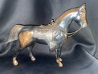 Vintage Copper Bronze Metal Saddle Horse Statue Figurine