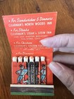 Vintage Old Matchbook Graphics On Matches