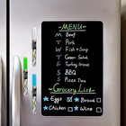 Magnetic Black Dry Erase Board For Fridge 12x8    Small Magnetic Black 12 x8 