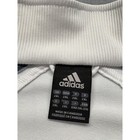 Adidas Mens 2xl Track Suit White Grey Colorblock Full Zip 3 Stripe Au2002