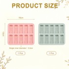 Beeswax Candle Mould 13cm X 16cm 10grids Rectangle Reusable Module  Grey Pink