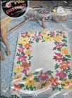 Vintage Nos  Red Heart  springtime  Latch Hook Rug Canvas 20x27  6623 Flowers