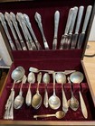 William Rogers International Silver   Silverplate Flatware Lot 125 Pieces